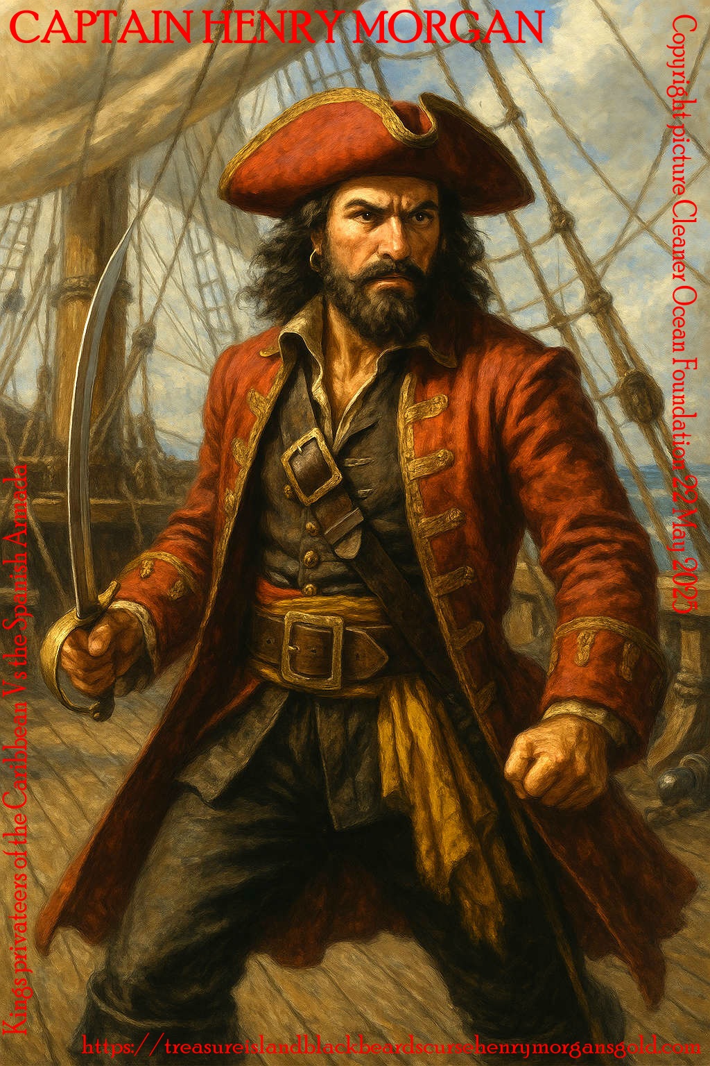 Sir Henry Morgan (c. 1635  25 August 1688) later became a plantation owner, Lieutenant Governor of Jamaica. From his base in Port Royal, Jamaica, he raided settlements and shipping on the Spanish Main, becoming wealthy as he did so. With the prize money from the raids he purchased three large sugar plantations on the island.