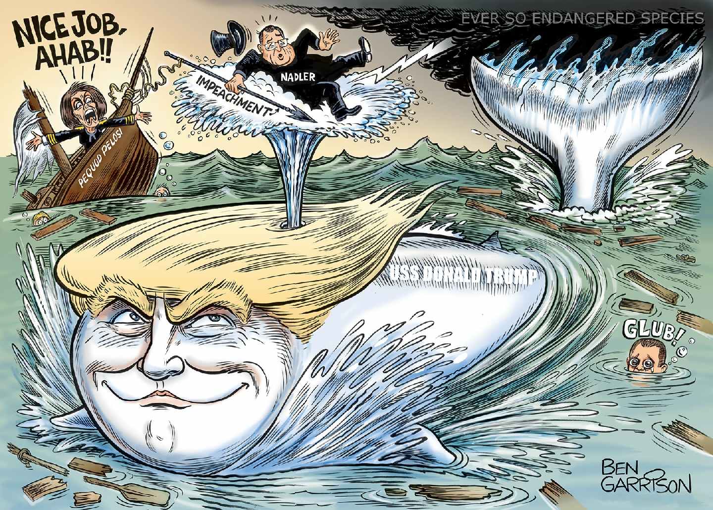 Donald Trump is the big white whale in the White House